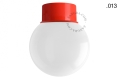 Lampa czerwona lampa ścienna lub sufitowa - szklany klosz - Ø 10 cm light.167.r.glass004 Zangra różne warianty 