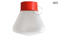 Lampa czerwona lampa ścienna lub sufitowa - szklany klosz - Ø 10 cm light.167.r.glass004 Zangra różne warianty 