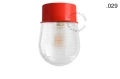 Lampa czerwona lampa ścienna lub sufitowa - szklany klosz - Ø 10 cm light.167.r.glass004 Zangra różne warianty 