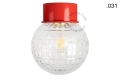Lampa czerwona lampa ścienna lub sufitowa - szklany klosz - Ø 10 cm light.167.r.glass004 Zangra różne warianty 