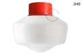 Lampa czerwona lampa ścienna lub sufitowa - szklany klosz - Ø 10 cm light.167.r.glass004 Zangra różne warianty 