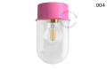 Różowa lampa ścienna lub sufitowa - szklany klosz - Ø 10 cm light.167.p.glass004 Zangra różne warianty 