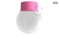 Różowa lampa ścienna lub sufitowa - szklany klosz - Ø 10 cm light.167.p.glass004 Zangra różne warianty 