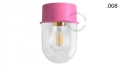 Różowa lampa ścienna lub sufitowa - szklany klosz - Ø 10 cm light.167.p.glass004 Zangra różne warianty 