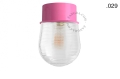 Różowa lampa ścienna lub sufitowa - szklany klosz - Ø 10 cm light.167.p.glass004 Zangra różne warianty 