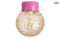 Różowa lampa ścienna lub sufitowa - szklany klosz - Ø 10 cm light.167.p.glass004 Zangra różne warianty 