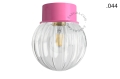 Różowa lampa ścienna lub sufitowa - szklany klosz - Ø 10 cm light.167.p.glass004 Zangra różne warianty 