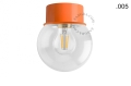 Pomarańczowa lampa ścienna lub sufitowa - szklany klosz - Ø 10 cm light.167.o.glass004 Zangra różne warianty  