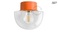 Pomarańczowa lampa ścienna lub sufitowa - szklany klosz - Ø 10 cm light.167.o.glass004 Zangra różne warianty  