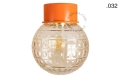 Pomarańczowa lampa ścienna lub sufitowa - szklany klosz - Ø 10 cm light.167.o.glass004 Zangra różne warianty  