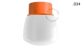 Pomarańczowa lampa ścienna lub sufitowa - szklany klosz - Ø 10 cm light.167.o.glass004 Zangra różne warianty  
