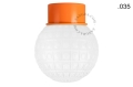 Pomarańczowa lampa ścienna lub sufitowa - szklany klosz - Ø 10 cm light.167.o.glass004 Zangra różne warianty  