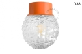 Pomarańczowa lampa ścienna lub sufitowa - szklany klosz - Ø 10 cm light.167.o.glass004 Zangra różne warianty  