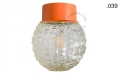 Pomarańczowa lampa ścienna lub sufitowa - szklany klosz - Ø 10 cm light.167.o.glass004 Zangra różne warianty  