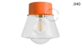 Pomarańczowa lampa ścienna lub sufitowa - szklany klosz - Ø 10 cm light.167.o.glass004 Zangra różne warianty  