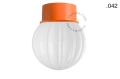 Pomarańczowa lampa ścienna lub sufitowa - szklany klosz - Ø 10 cm light.167.o.glass004 Zangra różne warianty  