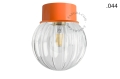 Pomarańczowa lampa ścienna lub sufitowa - szklany klosz - Ø 10 cm light.167.o.glass004 Zangra różne warianty  