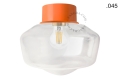 Pomarańczowa lampa ścienna lub sufitowa - szklany klosz - Ø 10 cm light.167.o.glass004 Zangra różne warianty  