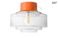 Pomarańczowa lampa ścienna lub sufitowa - szklany klosz - Ø 10 cm light.167.o.glass004 Zangra różne warianty  