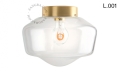 Lampa z mosiądzu ze szklanym kloszem light.139.go.glass.L.001 Zangra różne warianty 