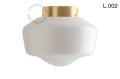 Lampa z mosiądzu ze szklanym kloszem light.139.go.glass.L.001 Zangra różne warianty 
