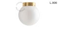 Lampa z mosiądzu ze szklanym kloszem light.139.go.glass.L.001 Zangra różne warianty 