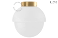 Lampa z mosiądzu ze szklanym kloszem light.139.go.glass.L.001 Zangra różne warianty 
