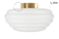 Lampa z mosiądzu ze szklanym kloszem light.139.go.glass.L.001 Zangra różne warianty 