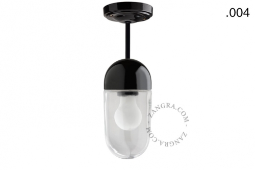Lampa porcelana ze szklanym kloszem light.036.023.b.glass004 Zangra