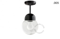 Lampa porcelana ze szklanym kloszem light.036.023.b.glass004 Zangra