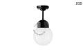 Lampa porcelana ze szklanym kloszem light.036.023.b.glass004 Zangra