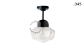 Lampa porcelana ze szklanym kloszem light.036.023.b.glass004 Zangra