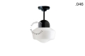 Lampa porcelana ze szklanym kloszem light.036.023.b.glass004 Zangra