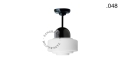 Lampa porcelana ze szklanym kloszem light.036.023.b.glass004 Zangra