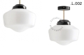 Mosiężna lampa sufitowa ze szklanym kloszem light.128.004.b.go.glass.L.001 Zangra różne warianty 