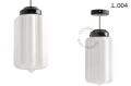 Mosiężna lampa sufitowa ze szklanym kloszem light.128.004.b.go.glass.L.001 Zangra różne warianty 