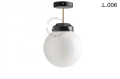 Mosiężna lampa sufitowa ze szklanym kloszem light.128.004.b.go.glass.L.001 Zangra różne warianty 