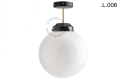 Mosiężna lampa sufitowa ze szklanym kloszem light.128.004.b.go.glass.L.001 Zangra różne warianty 