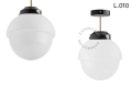 Mosiężna lampa sufitowa ze szklanym kloszem light.128.004.b.go.glass.L.001 Zangra różne warianty 