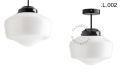 Metalowa lampa sufitowa ze szklanym kloszem light.128.004.b.glass.L.001 Zangra różne warianty 