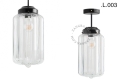 Metalowa lampa sufitowa ze szklanym kloszem light.128.004.b.glass.L.001 Zangra różne warianty 