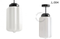 Metalowa lampa sufitowa ze szklanym kloszem light.128.004.b.glass.L.001 Zangra różne warianty 