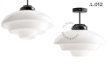 Metalowa lampa sufitowa ze szklanym kloszem light.128.004.b.glass.L.001 Zangra różne warianty 