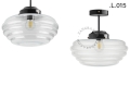 Metalowa lampa sufitowa ze szklanym kloszem light.128.004.b.glass.L.001 Zangra różne warianty 