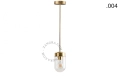 Lampa z mosiądzu ze szklanym kloszem light.136.003.go. Zangra ostatnie 2 szt