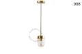 Lampa z mosiądzu ze szklanym kloszem light.136.003.go. Zangra ostatnie 2 szt