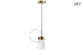 Lampa z mosiądzu ze szklanym kloszem light.136.003.go. Zangra ostatnie 2 szt