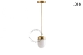 Lampa z mosiądzu ze szklanym kloszem light.136.003.go. Zangra ostatnie 2 szt