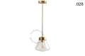 Lampa z mosiądzu ze szklanym kloszem light.136.003.go. Zangra ostatnie 2 szt