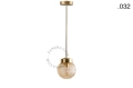 Lampa z mosiądzu ze szklanym kloszem light.136.003.go. Zangra ostatnie 2 szt